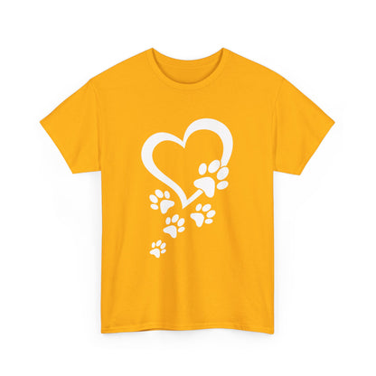 Heart With Paw Print Love T-shirt