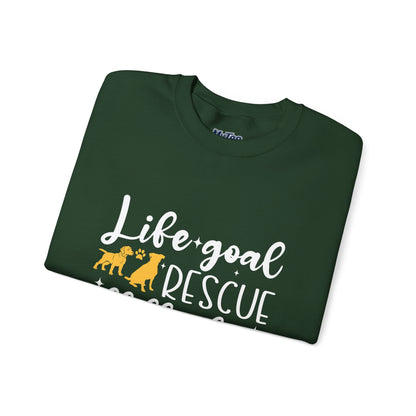 Life Goal Rescue All The Dogs Unisex Sweatshirt | Animal Rescue Merchandise