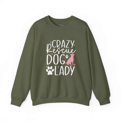 Crazy Rescue Dog Lady Sweatshirt | Dog Mom Crewneck