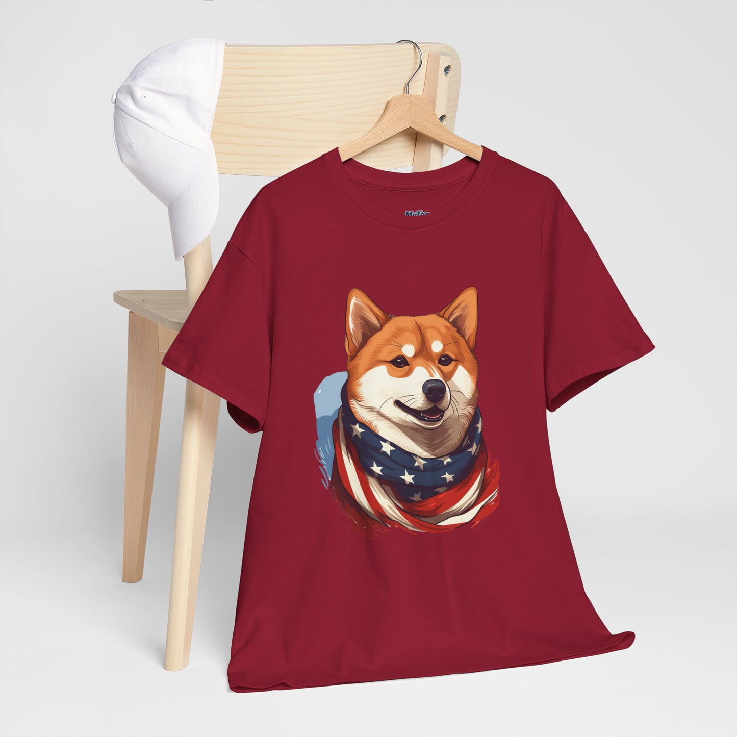 Patriotic Shiba Inu Unisex T-Shirt