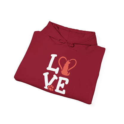 Love Cat Hoodie | Cozy Gift for Pet Lovers