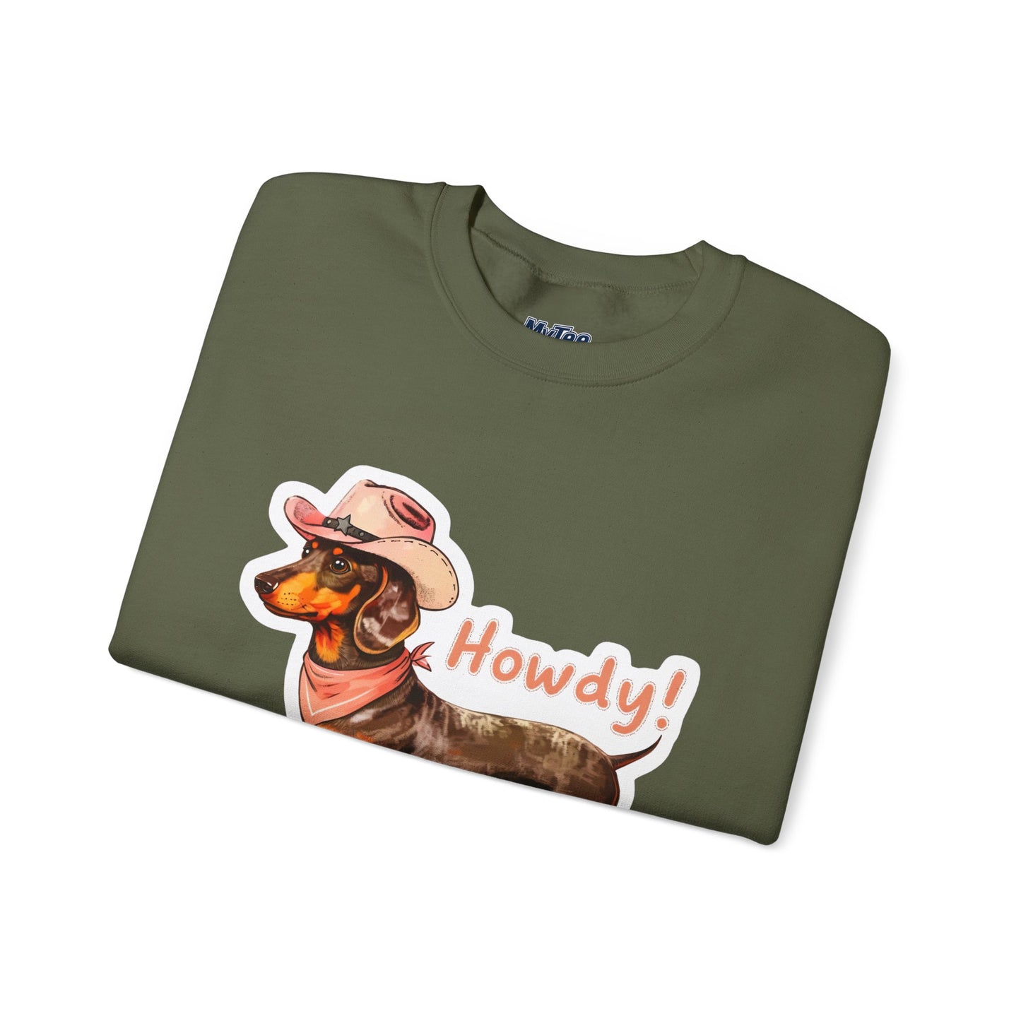 Dachshund Howdy Unisex Sweatshirt – Cozy Western Pup Pullover