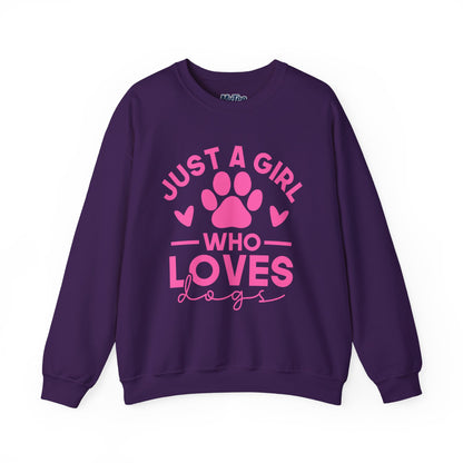 Just a Girl Who Loves Dogs Sweatshirt | Gift For Dog Mom