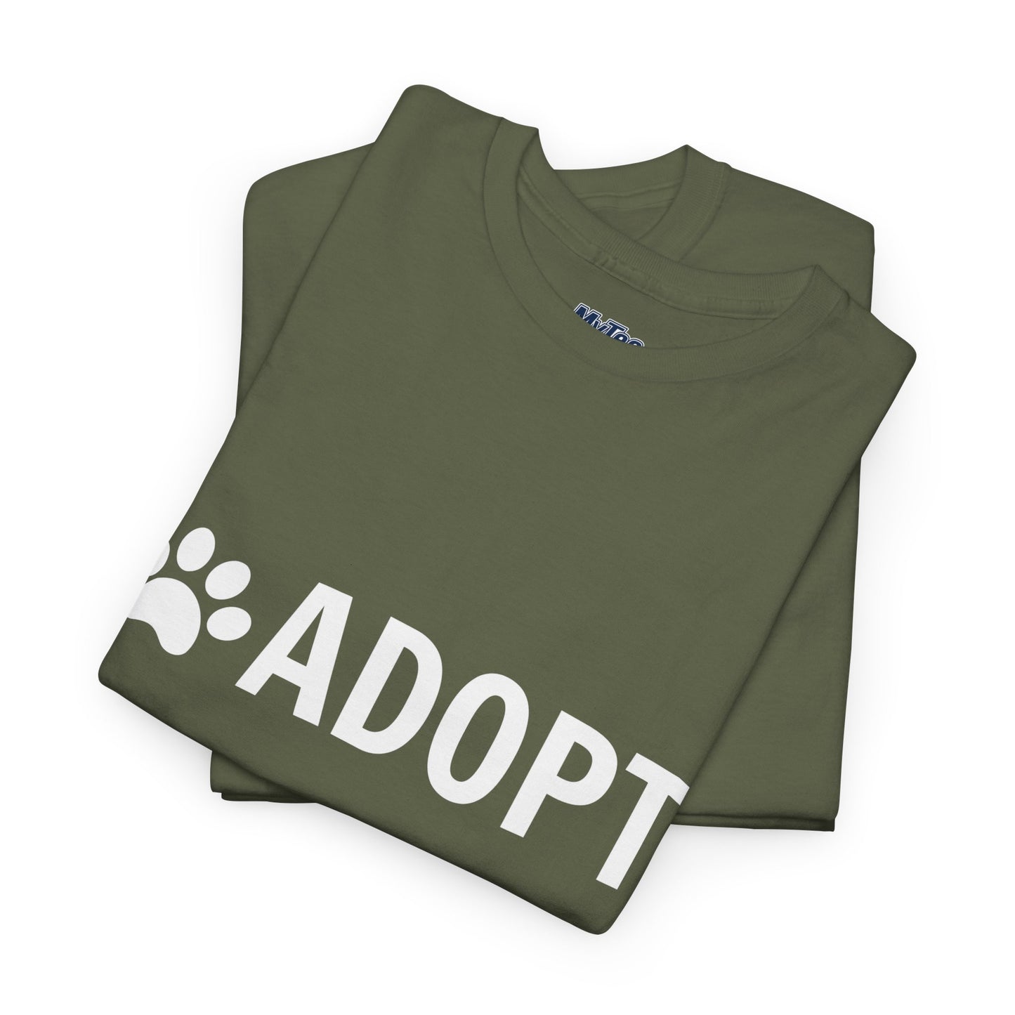 Adopt Unisex Heavy Cotton Tee | Perfect for Animal Lovers, Pet Adoption Events