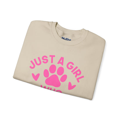 Just a Girl Who Loves Dogs Sweatshirt | Gift For Dog Mom