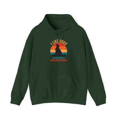 I Like Dogs & Weed And Maybe 3 People Labrador Unisex Hoodies