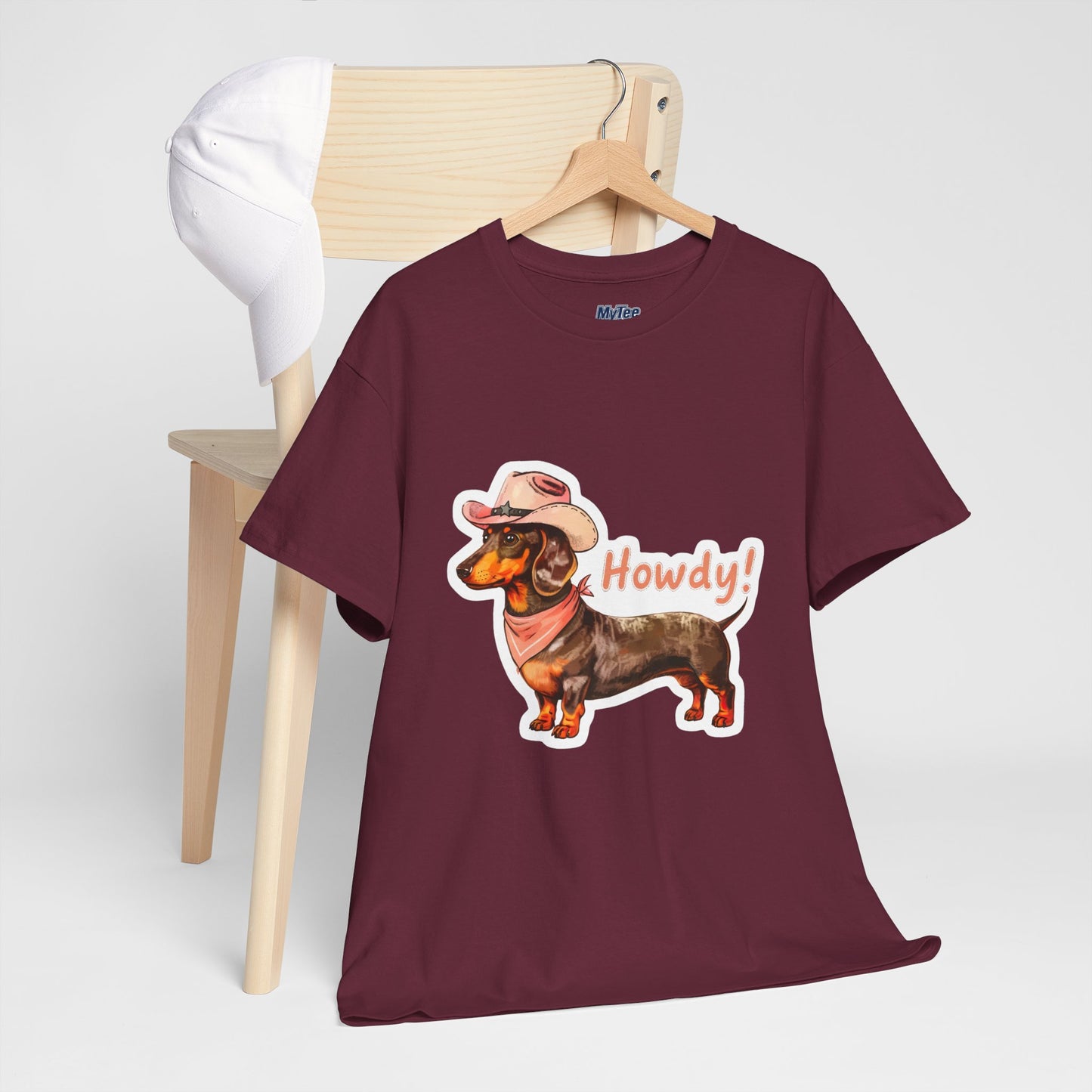 Dachshund Howdy Unisex T-Shirt – Southern Charm For Pup Fans