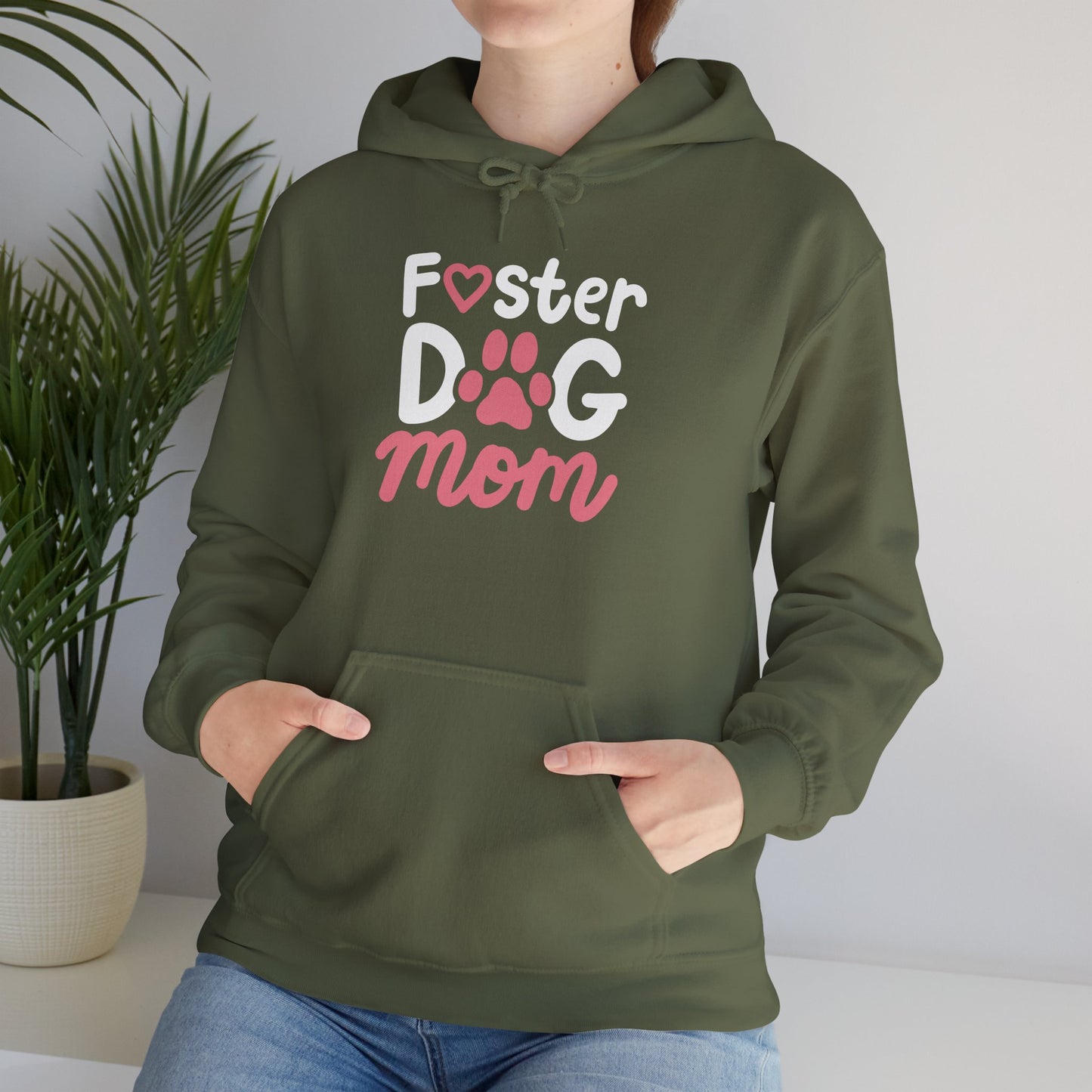 Foster Dog Mom Hoodie - Warm Gift for Dog Moms