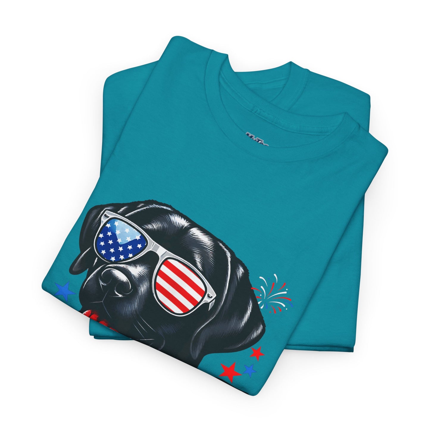 Patriotic American Labrador Retriever With Sunglasses Unisex T-Shirt