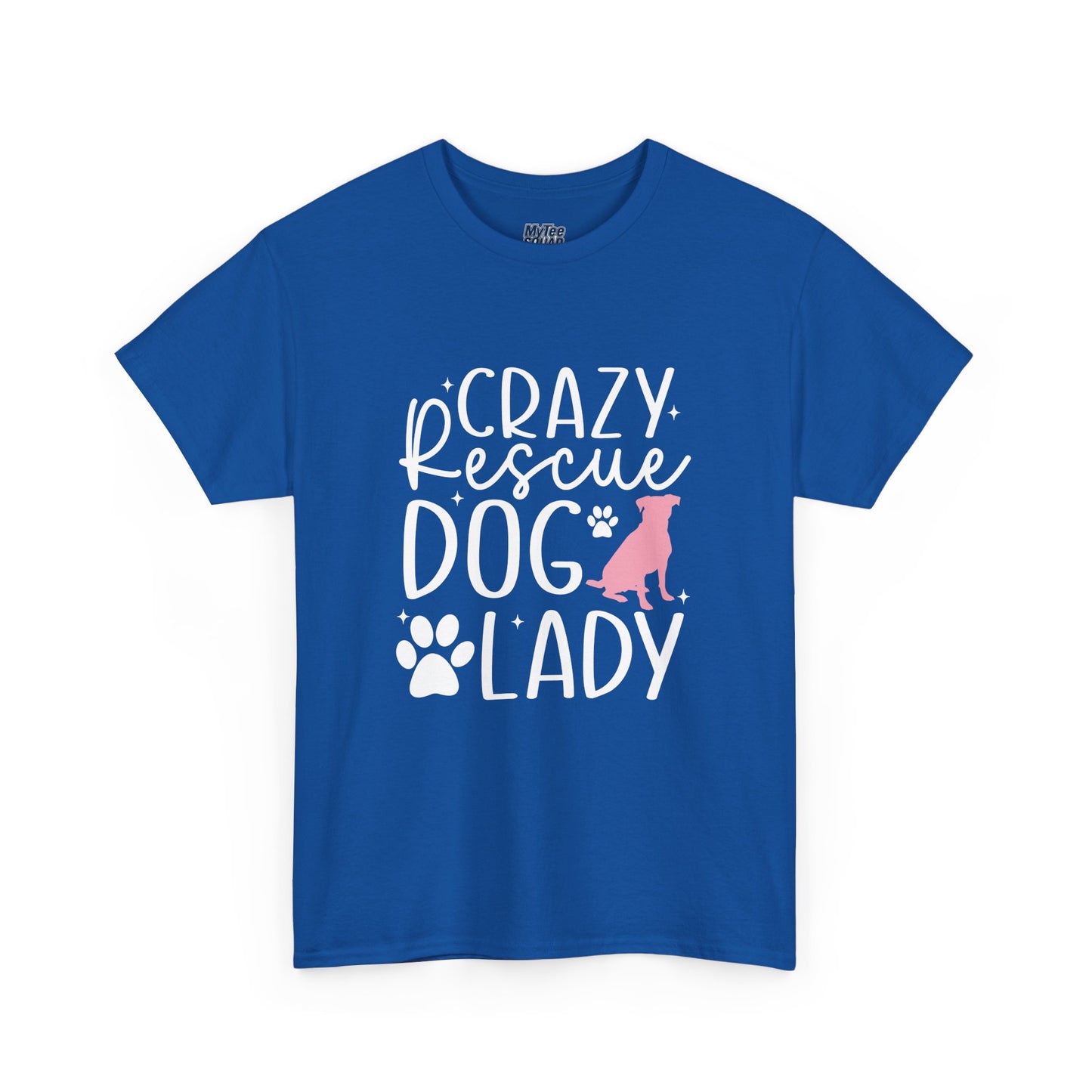 Crazy Rescue Dog Lady T-Shirt | Gift For Pet Mama