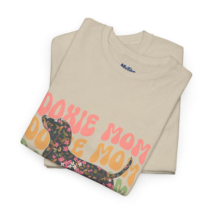 Doxie Mom Retro T-Shirt – Colorful Dog Mom Graphic Tee