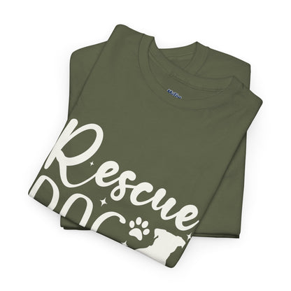 Rescue Dog Mom Cotton T-Shirt | Dog Lover