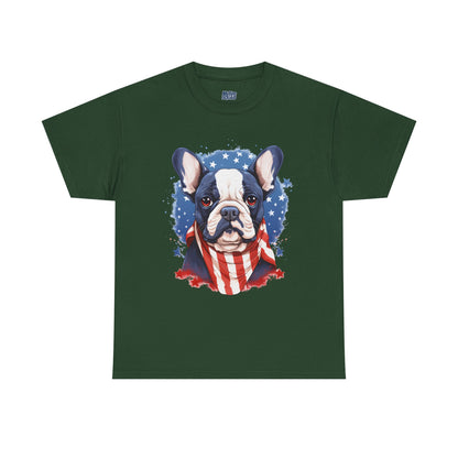 Patriotic French Bulldog Unisex T-Shirt | Dog Lover