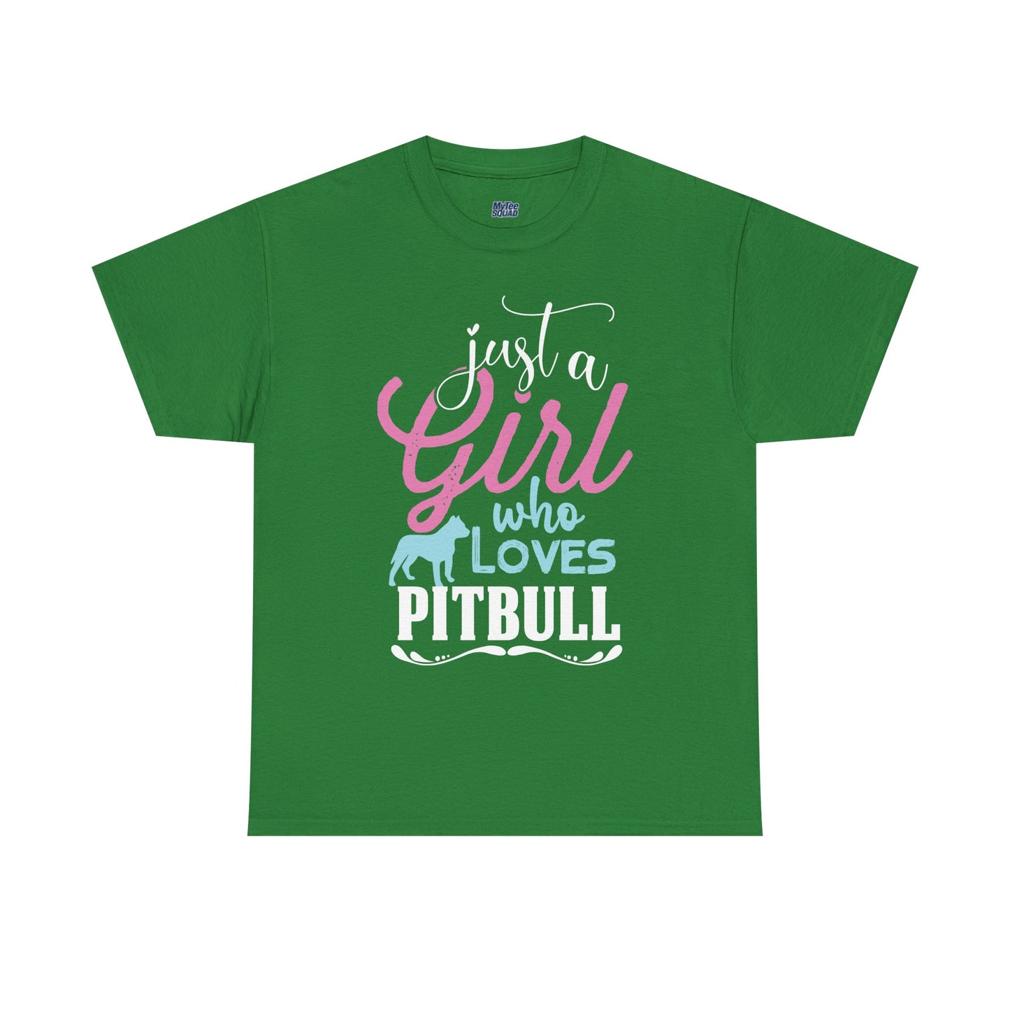 Just a Girl Who Loves Pitbulls T-Shirt – Cute Dog Lover Tee