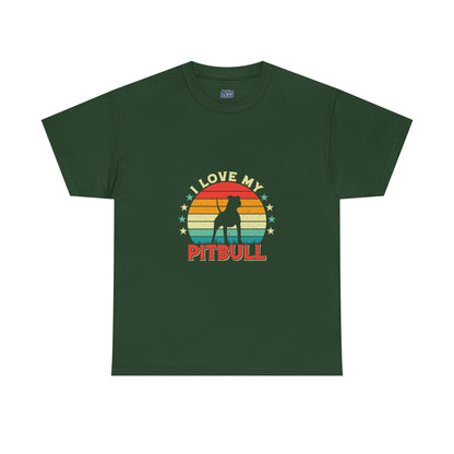 I Love My Pitbull Unisex T-Shirt | Best Gift For Dog Mom & Dad