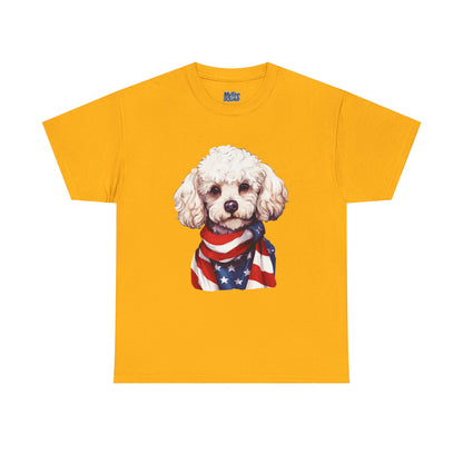 Patriotic Poodle Unisex T-Shirt