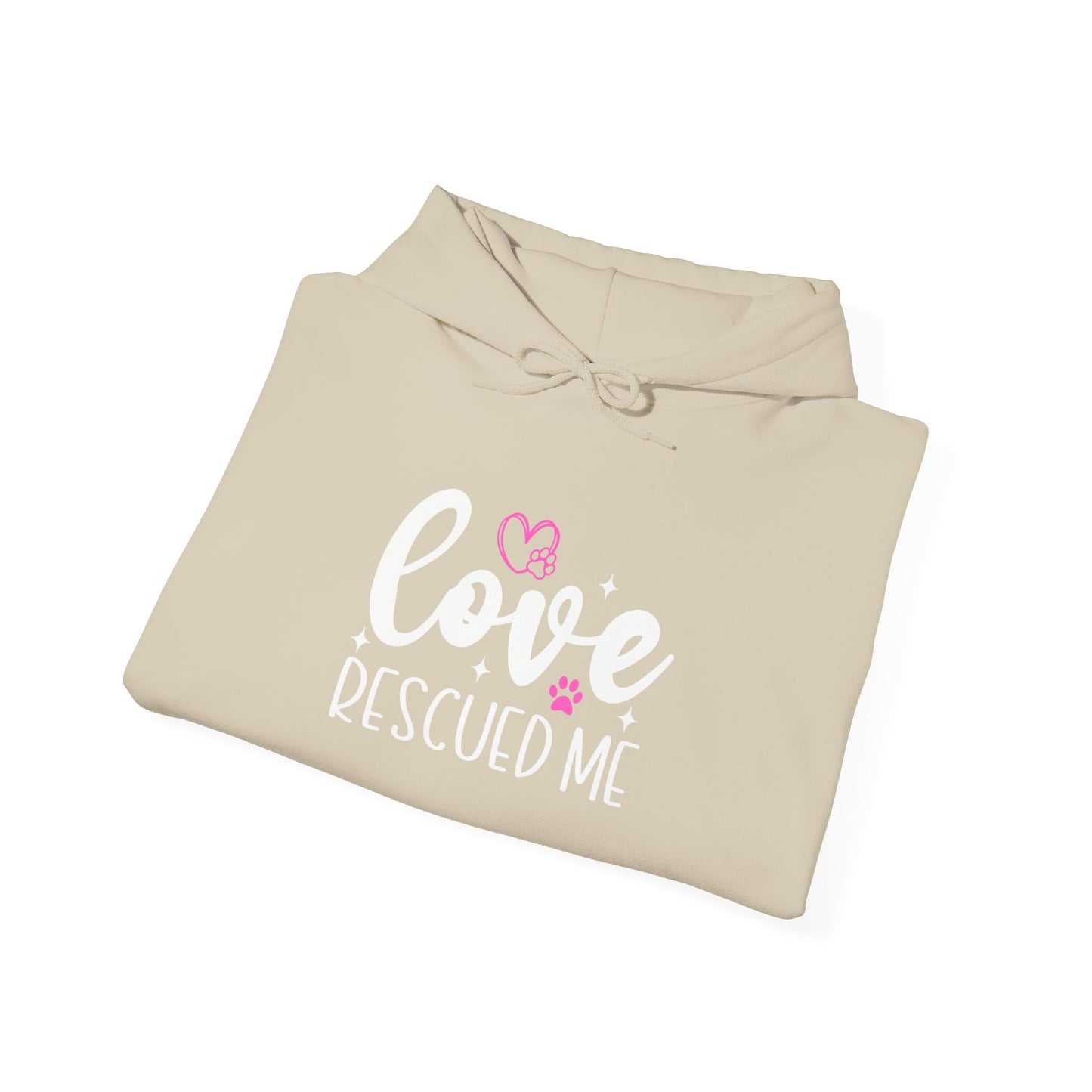 Love Rescued Me Unisex Hoodie – Proud Rescue Pet Parent Apparel