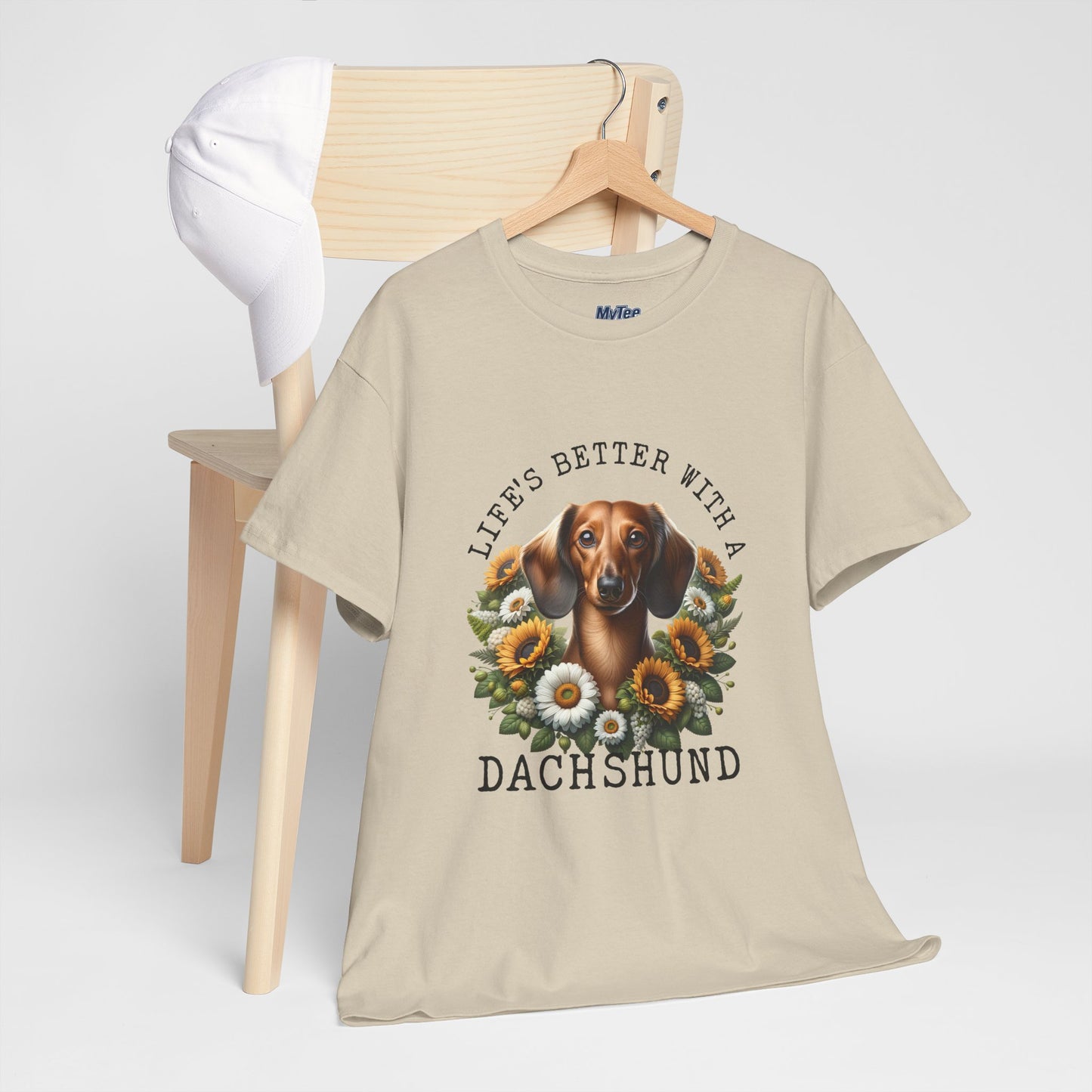 Dachshund Sunflower Unisex T-Shirt