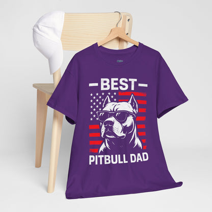 Best Pitbull Dad T-Shirt For Real Dog Father Only