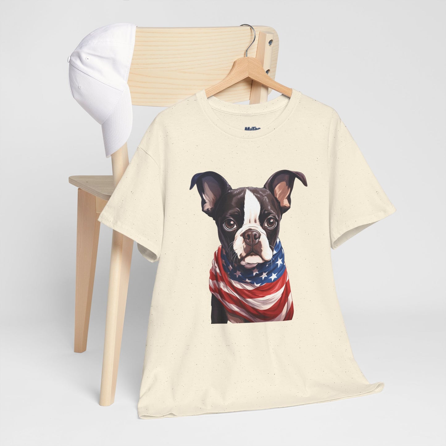 Patriotic Boston Terrier Unisex T-Shirt
