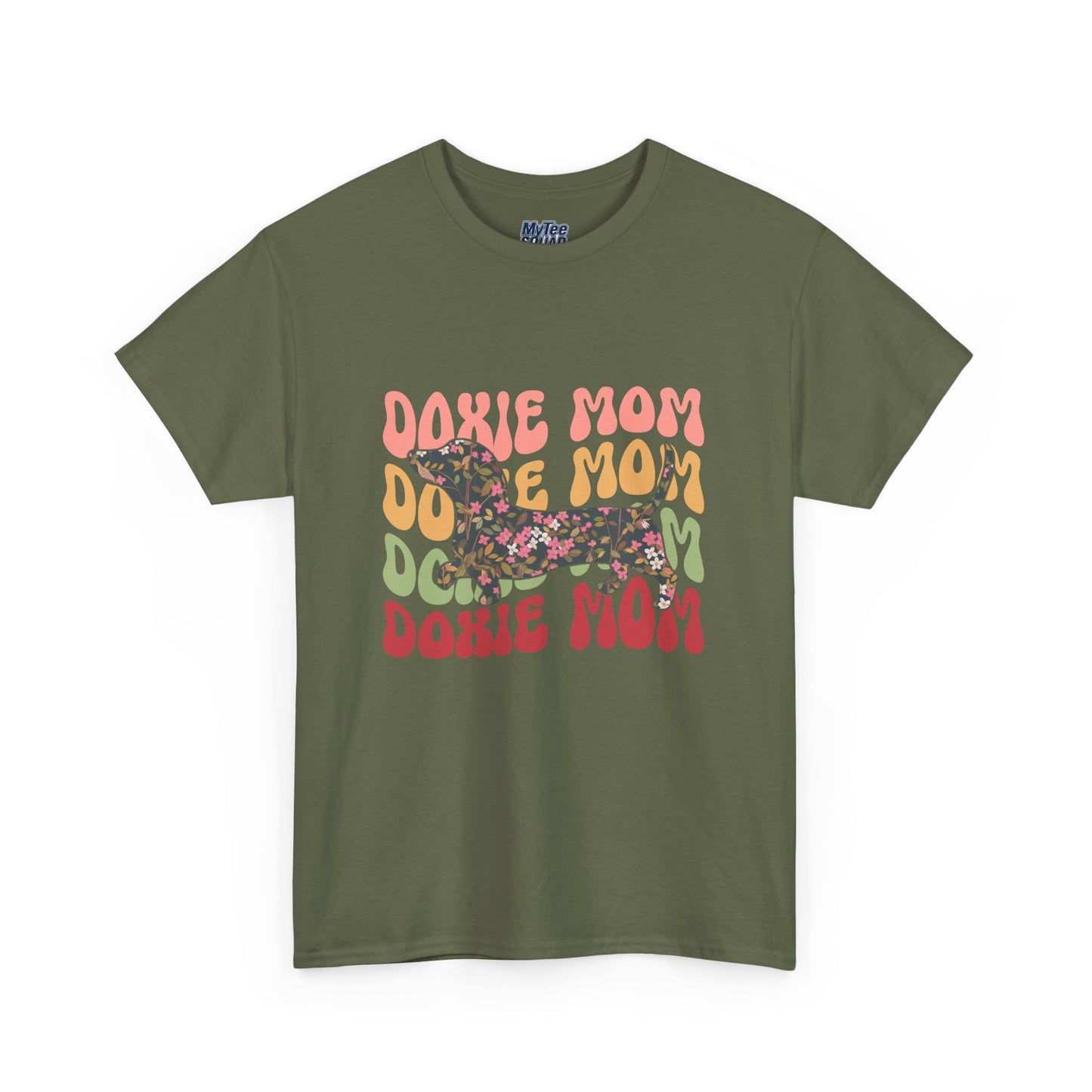 Doxie Mom Retro T-Shirt – Colorful Dog Mom Graphic Tee