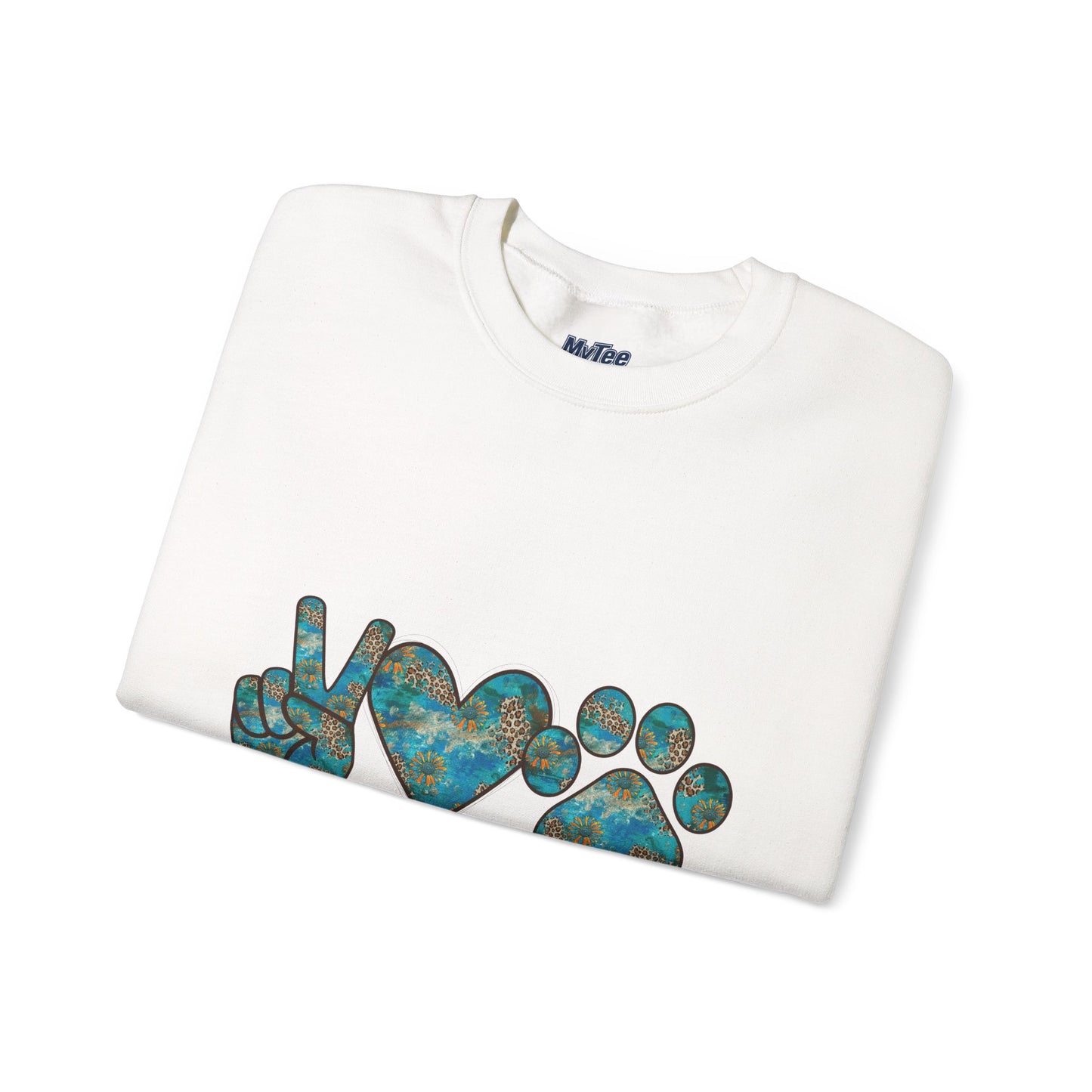 Peace Love Rescue Sweatshirt | Heavy Blend Crewneck for Animal Rescuers