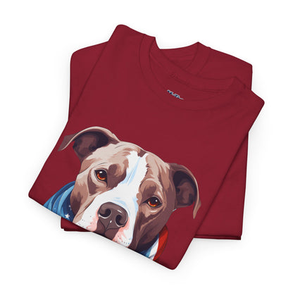 Patriotic American Staffordshire Terrier Unisex T-Shirt