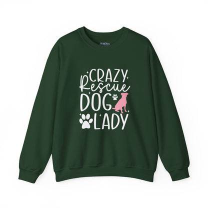 Crazy Rescue Dog Lady Sweatshirt | Dog Mom Crewneck