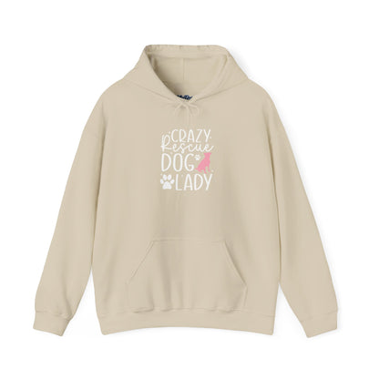 Crazy Rescue Dog Lady Hoodie - Perfect For Dog Mom