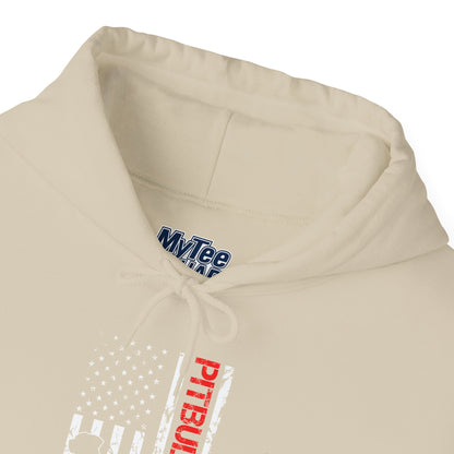 Patriotic Pitbull Dad Hoodie - Gift for Father's Day