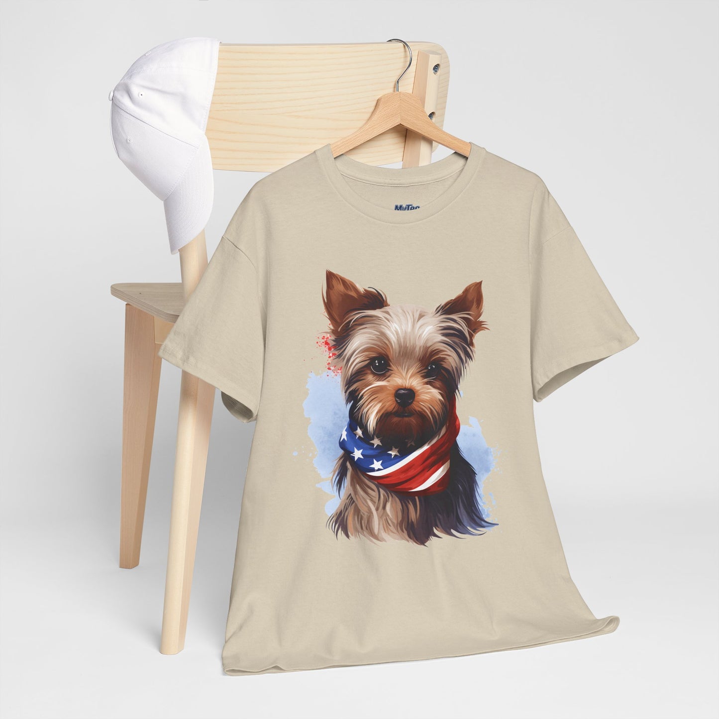 Patriotic Yorkshire Terrier Unisex T-Shirt