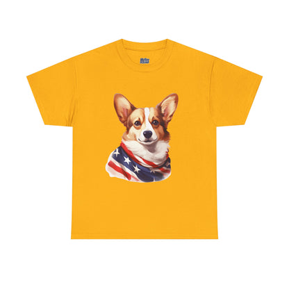 Patriotic Pembroke Welsh Corgi Unisex T-Shirt
