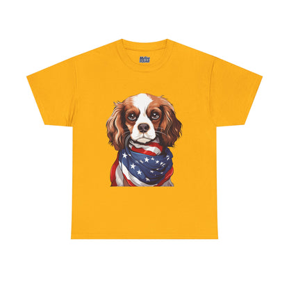 Patriotic Cavalier King Charles Spaniel Unisex T-Shirt