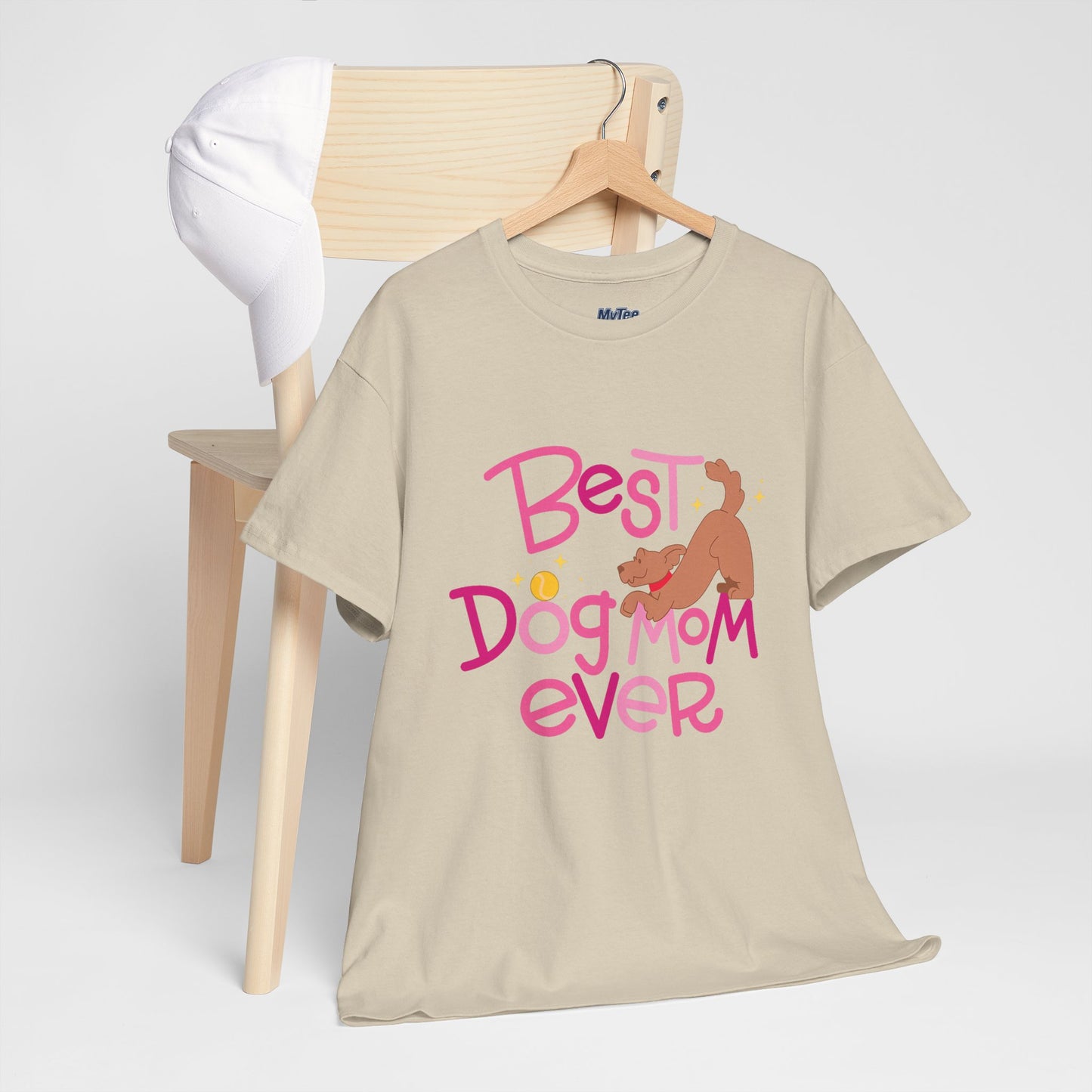 Best Dog Mom Ever Cotton T-Shirt For Proud Mothers