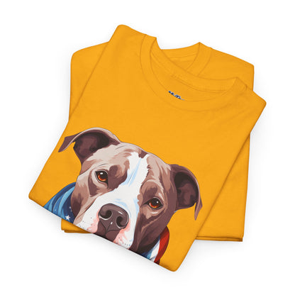 Patriotic American Staffordshire Terrier Unisex T-Shirt