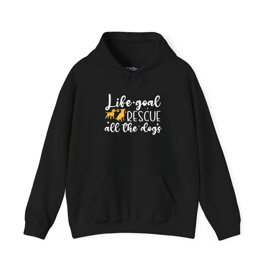 Life Goal Dog Rescue Unisex Hoodie – Cozy & Compassionate