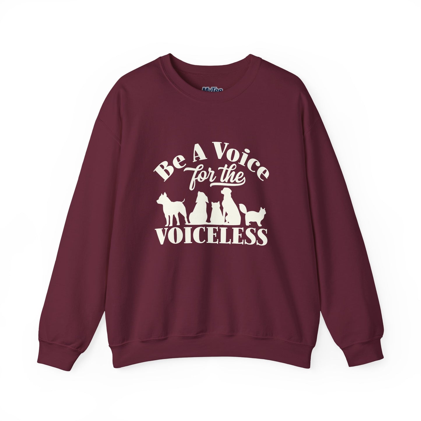 Be A Voice  For The Voiceless Unisex Sweatshirt – Animal Rescue Awareness