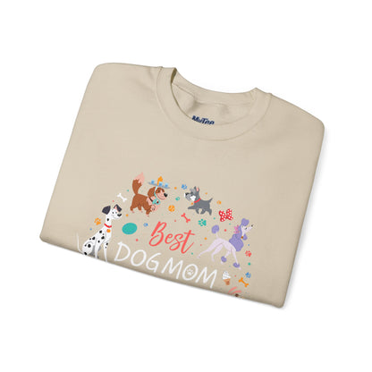 Best Dog Mom Ever Sweatshirt | Warm & Furry Crewneck