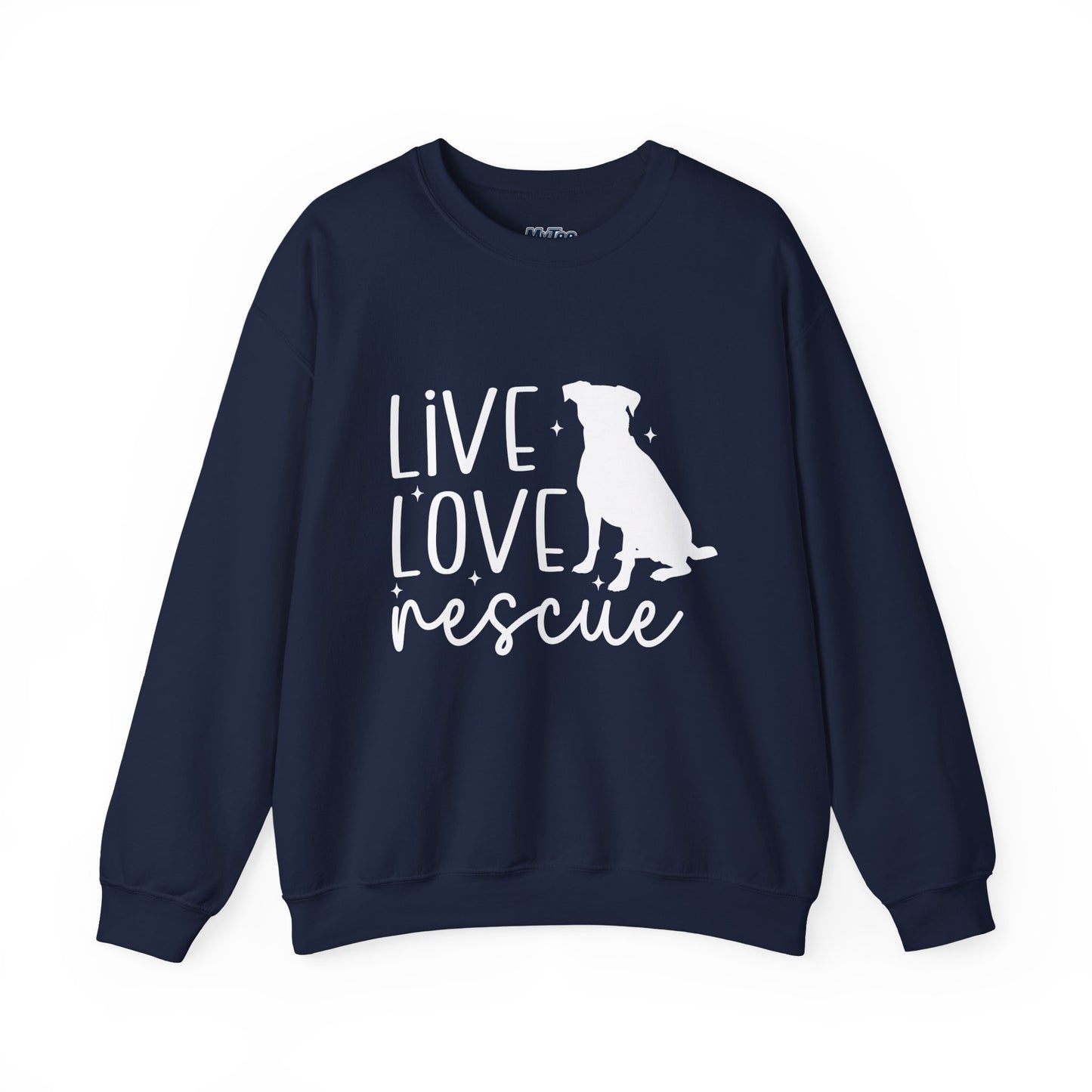 Live Love Rescue Crewneck Sweatshirt | Cozy Pet-Lover Gift