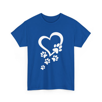 Heart With Paw Print Love T-shirt
