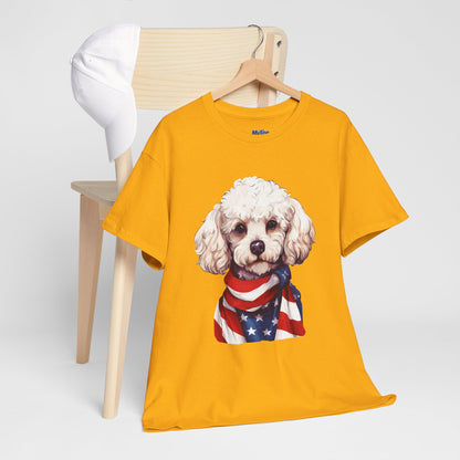 Patriotic Poodle Unisex T-Shirt
