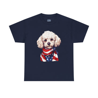 Patriotic Poodle Unisex T-Shirt