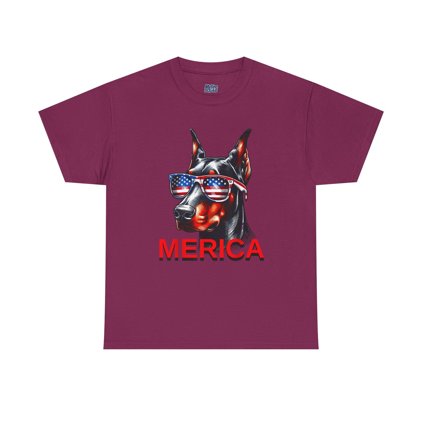 Patriotic Doberman With Sunglasses Unisex T-Shirt