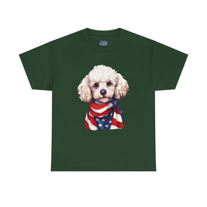 Patriotic Poodle Unisex T-Shirt