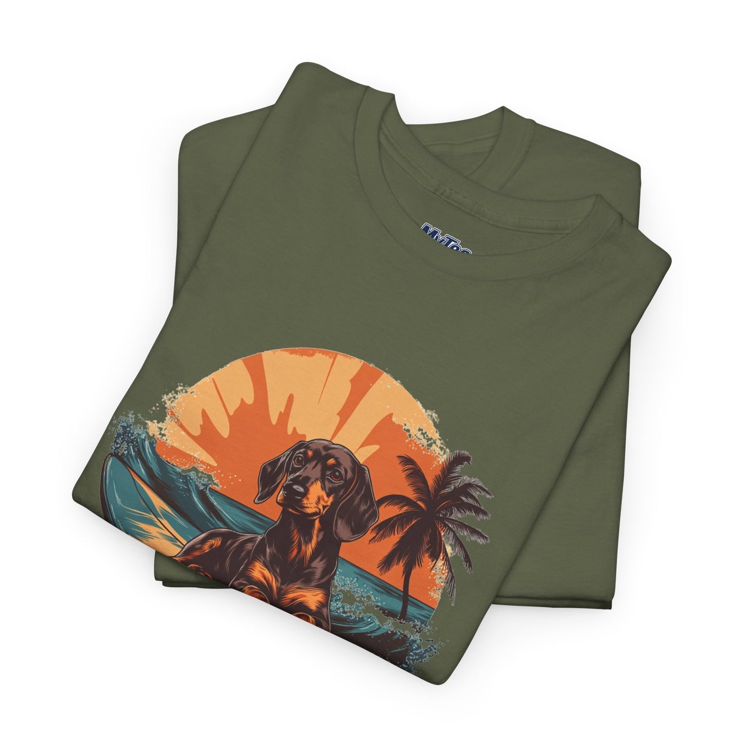Dachshund Beach Vibes T-Shirt – Chill Summer Dog Style
