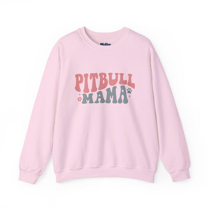 Pitbull Mama Crewneck Sweatshirt | Perfect Gift for Dog Mom
