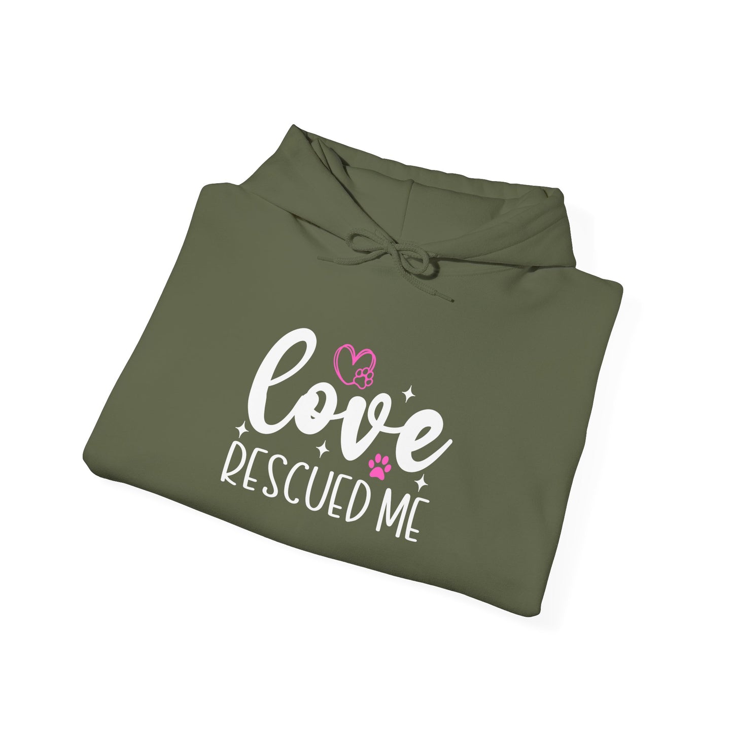 Love Rescued Me Unisex Hoodie – Proud Rescue Pet Parent Apparel