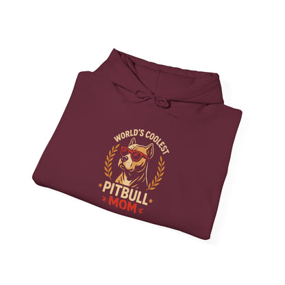 World's Coolest Pitbull Mom Hoodie | Perfect Gift for Dog Mama