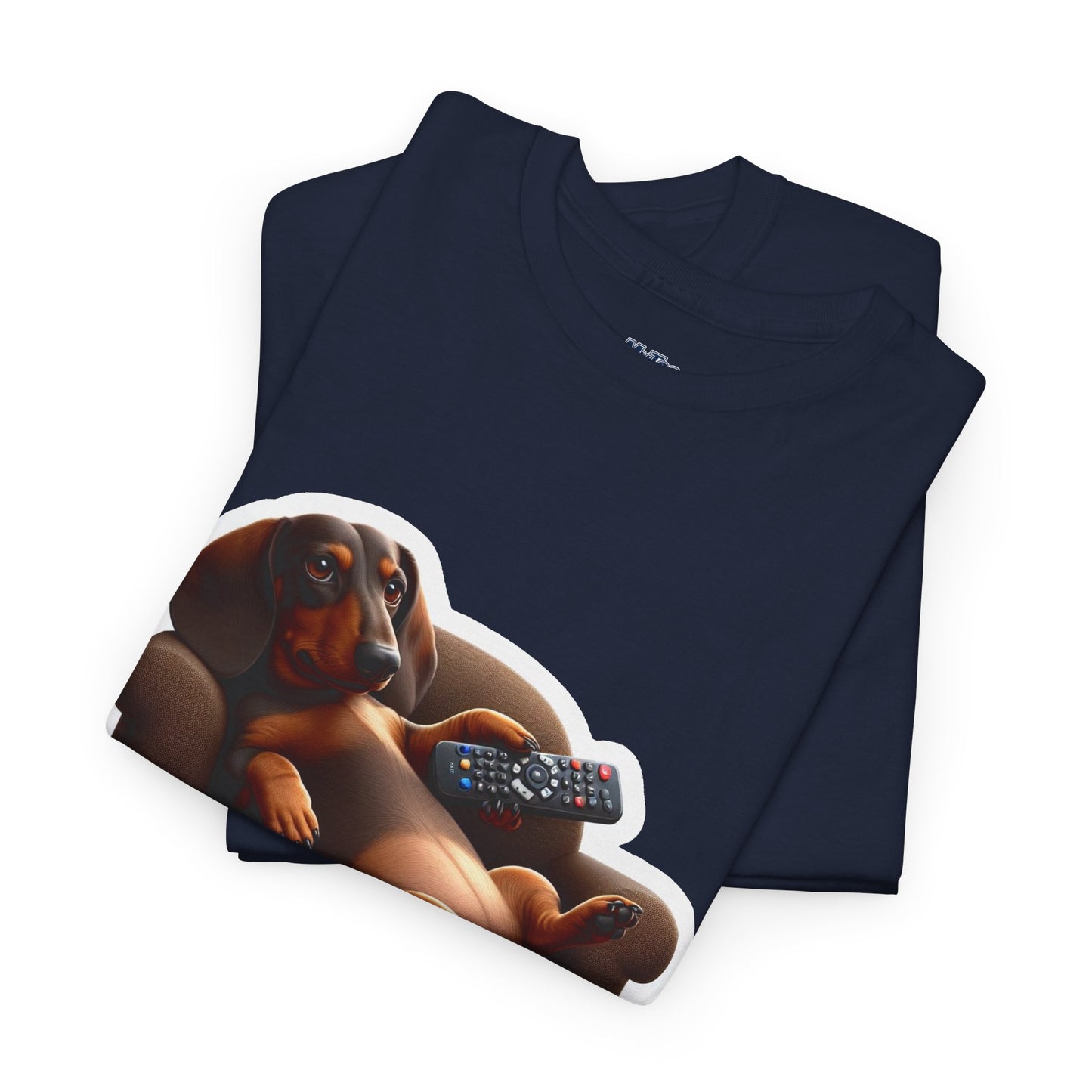 Dachshund Chill Mode Tee – Remote In Paw, Stress-Free Style