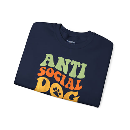 Anti-Social Dog Moms Club Sweatshirt | Relaxed Style For Fur Mama